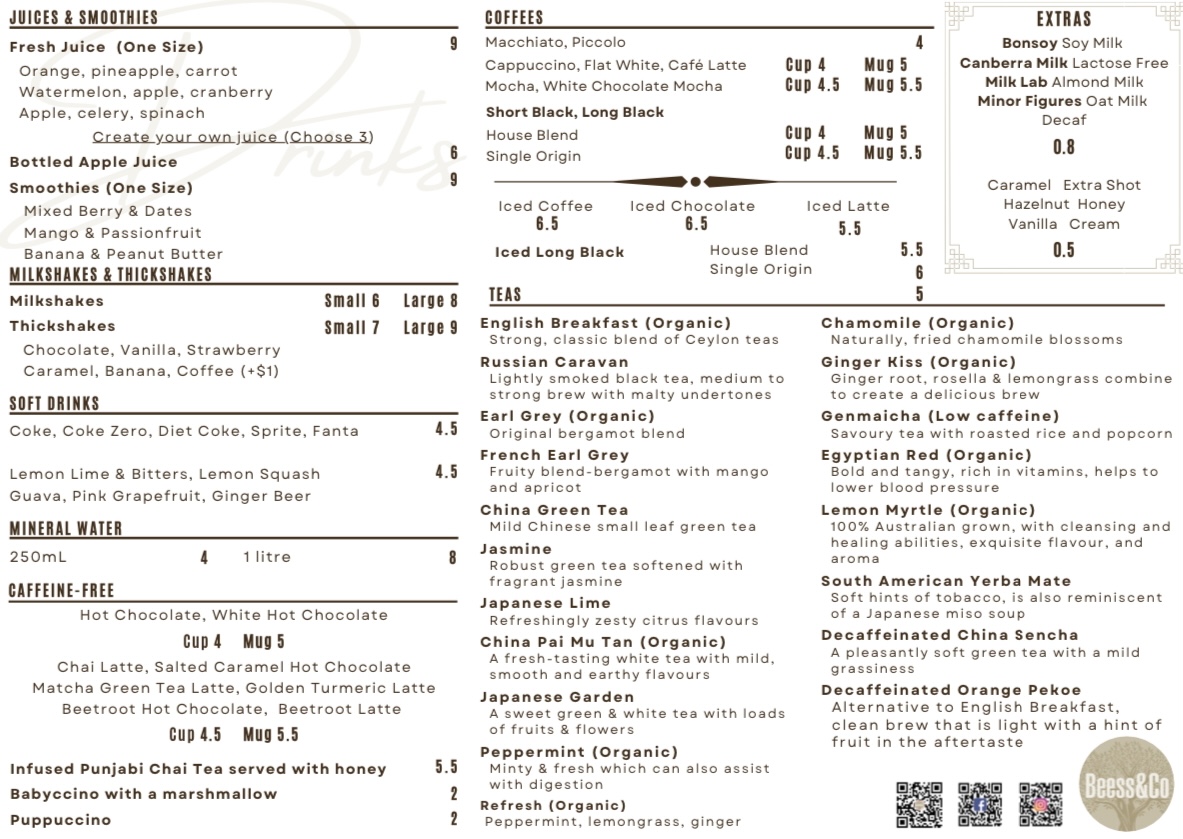 Menu Beess & Co Cafe-1